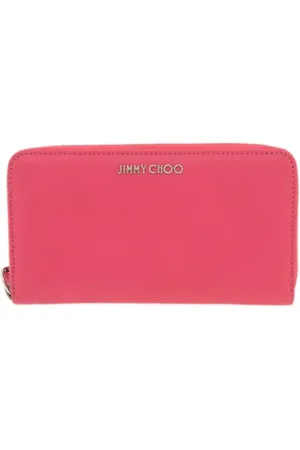 Jimmy Choo Pre-owned, Dame, Lyserød, ONE SIZE, Tyl, Pre-owned Laeder punge