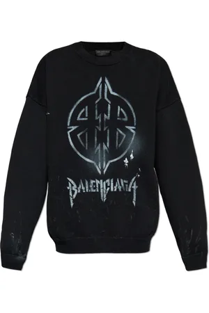 Balenciaga Sweathshirts & Hoodies, Herre, Sort, S, Trøje med logo