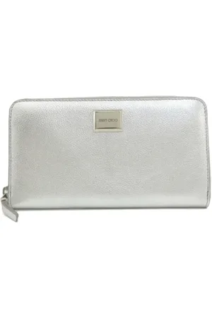 Jimmy Choo Pre-owned, Dame, Grå, ONE SIZE, Tyl, Pre-owned Laeder punge