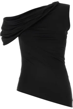 Alexander McQueen Top, Dame, Sort, S, Uld, Stilfuld Sort Jersey Top