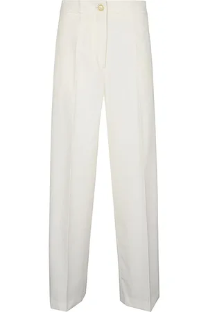 ERIKA CAVALLINI Bukser, Dame, Hvid, XL, Hvide Straight Cut Bukser