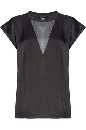 Pinko Bluser & Skjorter, Dame, Sort, L, Polyester, Limousine Orange Bluse