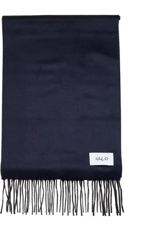 D4.0 Tilbehør, Herre, Blå, ONE SIZE, Uld, Blå Tørklæde Kollektion