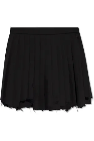 Balenciaga Nederdel, Dame, Sort, 2XS, Tyl, Plisseret nederdel