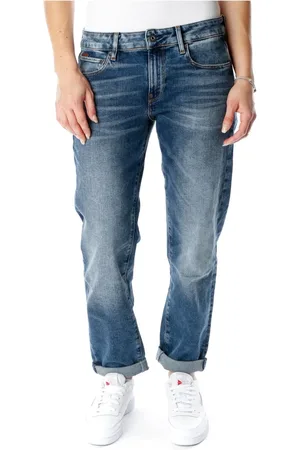 G-Star Jeans, Dame, Blå, W34 L34, Denim, Faded Boyfriend Fit Jeans