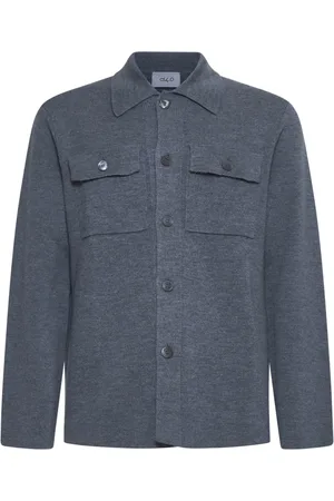 D4.0 Skjorte, Herre, Grå, 2XL, Uld, Grå Skjorter til Mænd