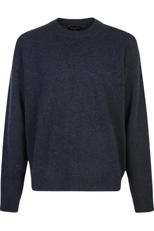 Roberto Collina Strik, Herre, Blå, M, Uld, Blå Sweaters til Mænd