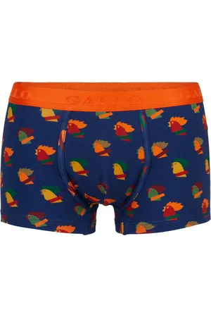 Gallo Undertøj, Herre, Flerfarvet, 2XL, Bomuld, Haner motiv bomuld boxershorts