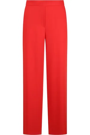 P.A.R.O.S.H. Bukser, Dame, Rød, XL, Uld, Jersey Wide Leg Bukser