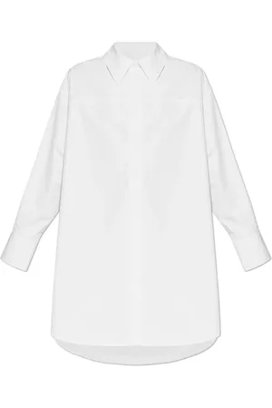 Jil Sander Kjole, Dame, Hvid, S, Bomuld, Skjortekjole