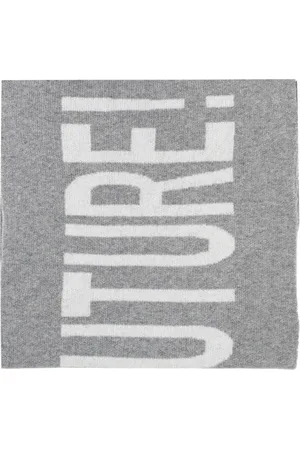 Moschino Tilbehør, unisex, Grå, ONE SIZE, Tørklæde med logo