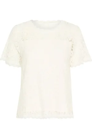 Cream Bluser & Skjorter, Dame, Hvid, XL, Uld, Blonde Top Snow