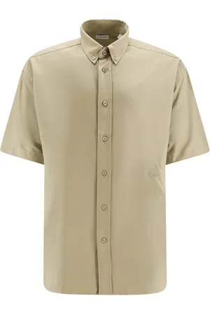 Burberry Skjorte, Herre, Grøn, S, Bomuld, Grøn Bomuldsskjorte Ss24
