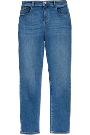 Emporio Armani Jeans, Dame, Blå, W26, Bomuld, Jeans Regular Fit