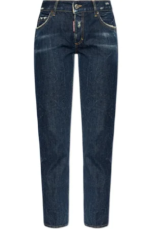 Dsquared2 Jeans, Dame, Blå, 4XS, Bomuld, Jeans Medium Waist Jennifer