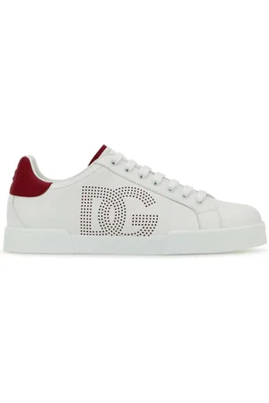 Dolce & Gabbana Sko, Herre, Hvid, 41 EU, Læder, Hvide Nappa Læder Sneakers