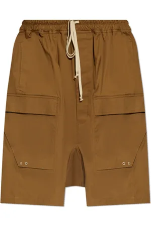 Rick Owens Shorts, Herre, Brun, M, Bomuld, Pods Shorts