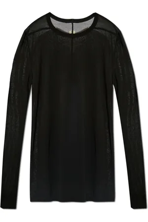 Rick Owens Top, Herre, Sort, M, T-shirt Level LS T