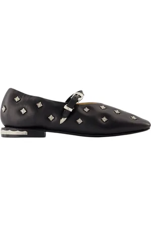 TOGA PULLA Sko, Dame, Sort, 41 EU, Sort Slip-On Ballerina Gummisål