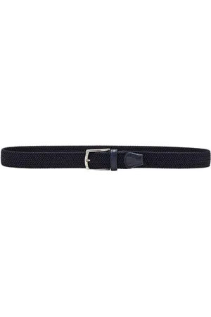 Silvano Biagini Tilbehør, Herre, Blå, 115 CM, Elastisk Alligator Bælte Nat Stil