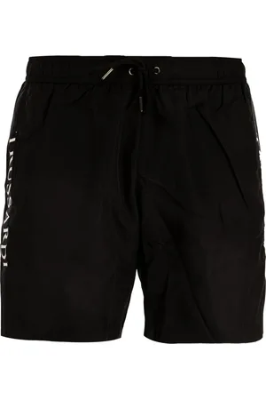 Trussardi Badetøj, Herre, Sort, L, Polyester, Herre Trendy Sorte Badeshorts