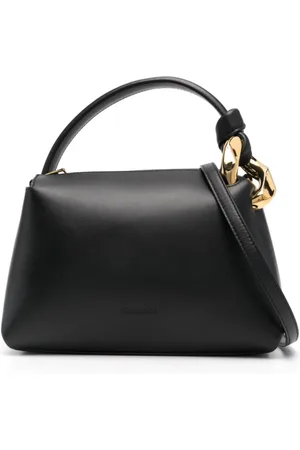 J.W.Anderson Taske, Dame, Sort, ONE SIZE, Læder, Sort Tote Taske Glat Læder