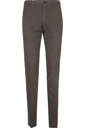 Incotex Bukser, Herre, Grå, 2XL, Bomuld, Duegrå bomuldsbukser, regular fit