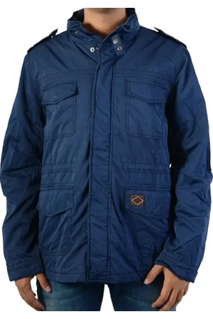 Pepe Jeans Jakke, Herre, Blå, L, Uld, Blå overtøj jakke stilfuld moderne mand