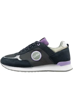Colmar Sko, Dame, Lilla, 37 EU, Læder, Lilla Sneakers med Iridescent Detalje