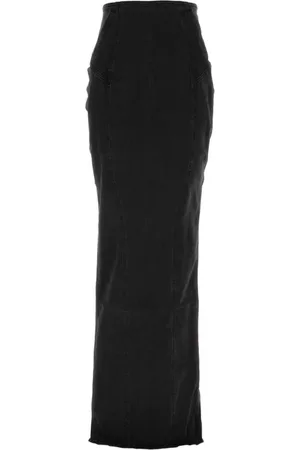 Entire Studios Nederdel, Dame, Sort, XS, Denim, Stretch Denim Channel Nederdel