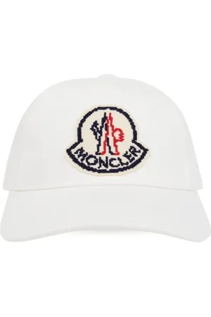 Moncler Tilbehør, Herre, Hvid, ONE SIZE, Bomuld, Kasket med skygge