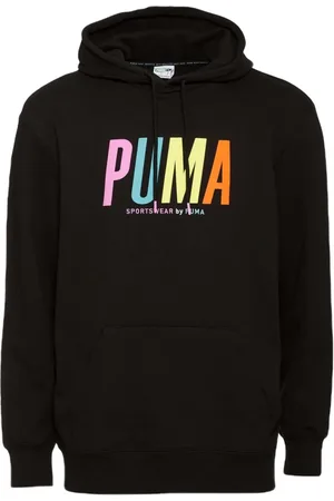 PUMA Sweathshirts & Hoodies, Herre, Sort, L, Grafisk hættetrøje