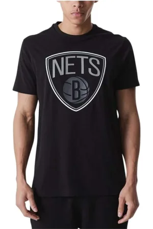 New Era Top, Herre, Sort, S, Tyl, NBA Brooklyn Nets Outline Tee T-shirt