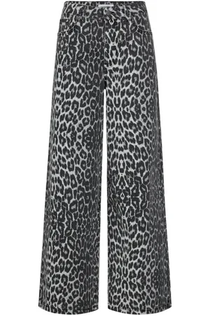 Co`Couture Bukser, Dame, Grå, XL, Bomuld, Leo Wide Pants