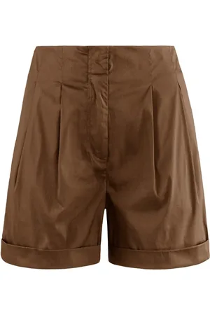 Bomboogie Shorts, Dame, Brun, L, Bomuld, Beige Shorts Forår Sommer Regular Fit