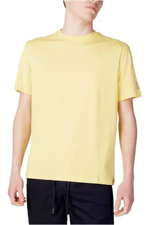 sunseeker Top, Herre, Gul, XL, Bomuld, Gul Plain Bomuld T-Shirt Mænd