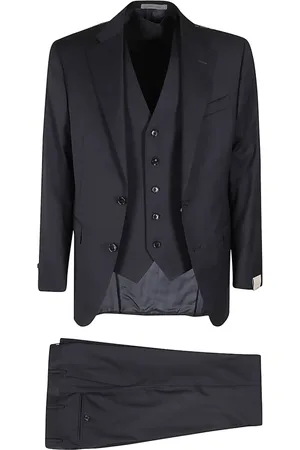 corneliani Jakkesæt, Herre, Blå, M, Uld, Uldvest