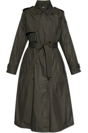 Moncler Frakke, Dame, Sort, XL, Polyester, Trench Barbentane