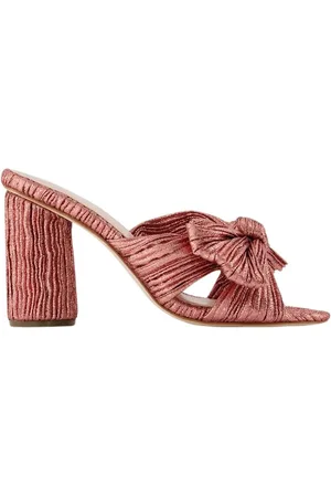 Loeffler Randall Sko, Dame, Lyserød, 35 EU, Læder, Rose Metallic Penny Sandaler Læder