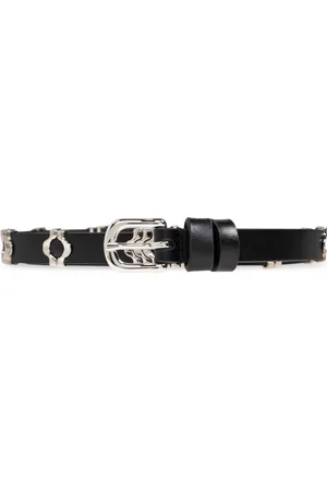 Isabel Marant Tilbehør, Dame, Sort, 75 CM, Læder, Læderbælte Odena