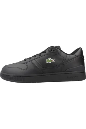 Lacoste Sko, Herre, Sort, 45 EU, Læder, T-Clip Sneakers Sæt