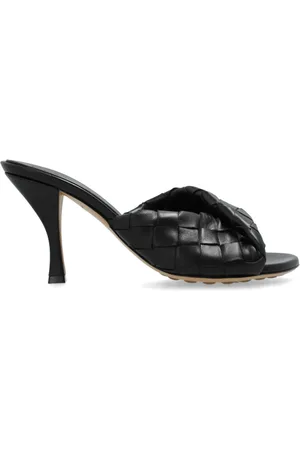 Bottega Veneta Sko, Dame, Sort, 35 1/2 EU, Læder, Hælede sandaler `Blink`