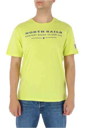 North Sails Top, Herre, Gul, 2XL, Bomuld, Gul Rund Hals T-Shirt