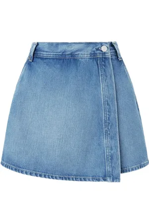 Pepe Jeans Shorts, Dame, Blå, W25, Bomuld, Blå Bomuldsknap Shorts