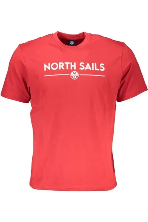 North Sails Top, Herre, Rød, 2XL, Bomuld, Rød Bomuld Crew Neck T-Shirt