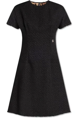 Dolce & Gabbana Kjole, Dame, Sort, XS, Tweed, Tweed kjole