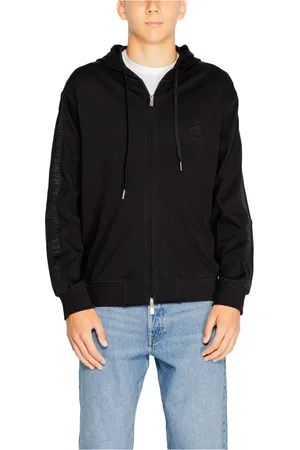 Armani Exchange Sweathshirts & Hoodies, Herre, Sort, S, Bomuld, Herresweatshirt Efterår/Vinter Kollektion