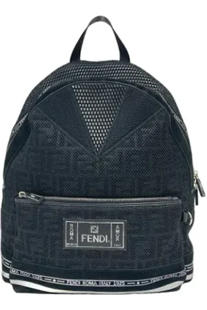 Fendi Pre-owned, Dame, Sort, ONE SIZE, Tyl, Pre-owned Laeder fendi-tasker