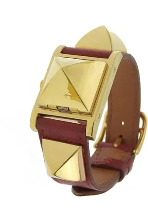 Hermès Pre-owned, Dame, Hvid, ONE SIZE, Tyl, Pre-owned Rustfrit stal watches