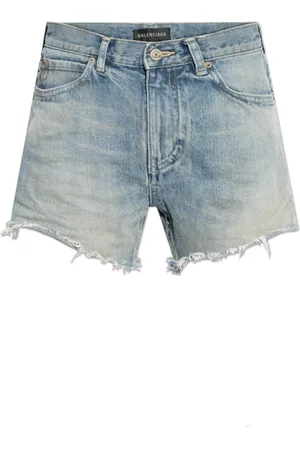 Balenciaga Shorts, Dame, Blå, W27, Denim, Denim shorts